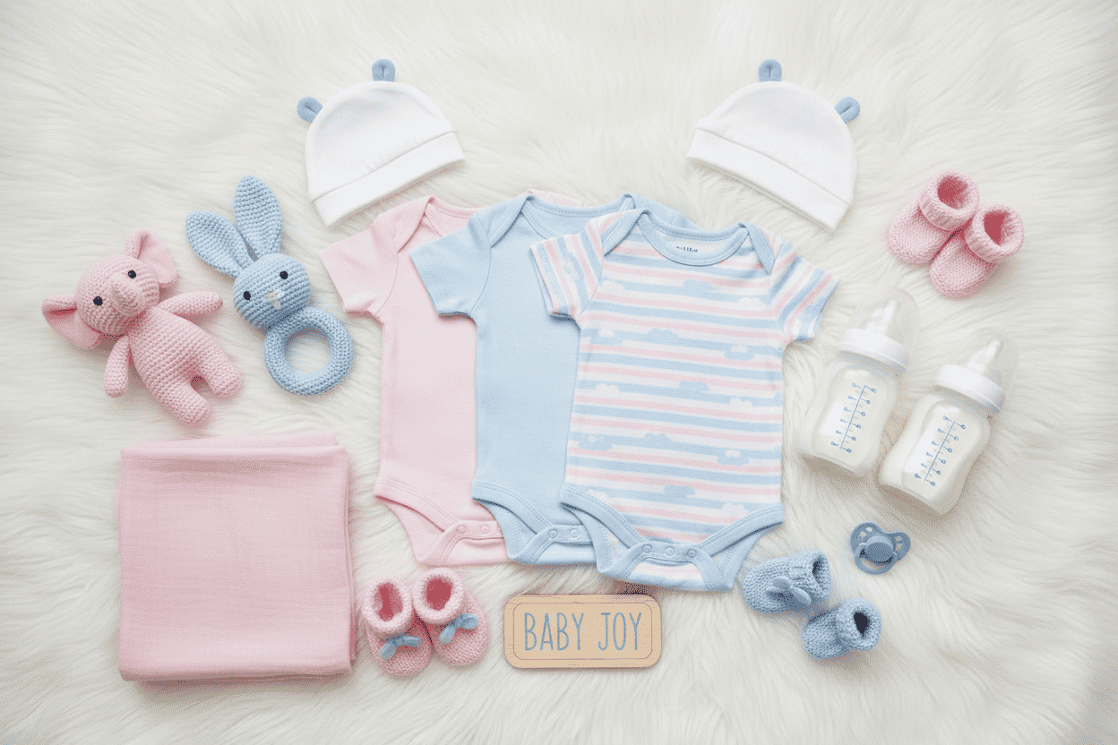 Baby flat lay