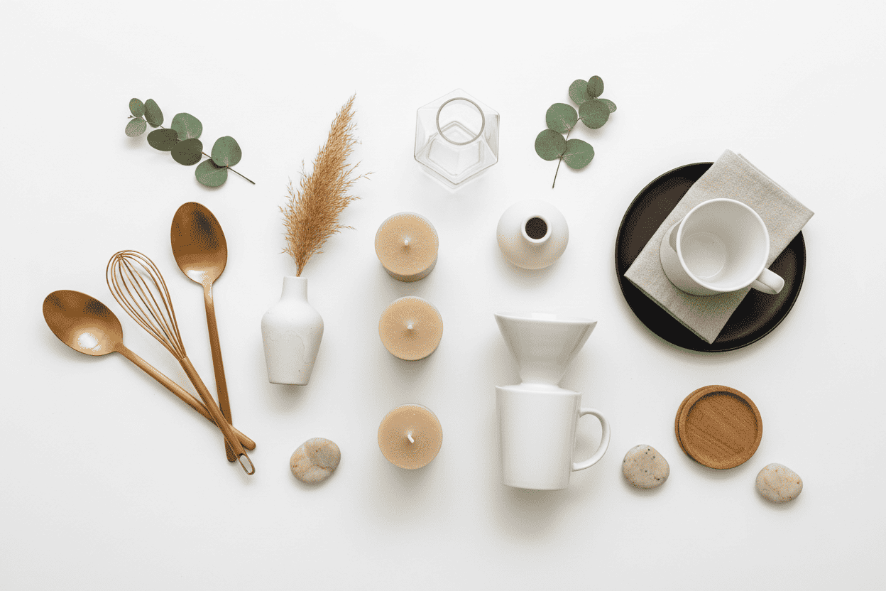Home flat lay