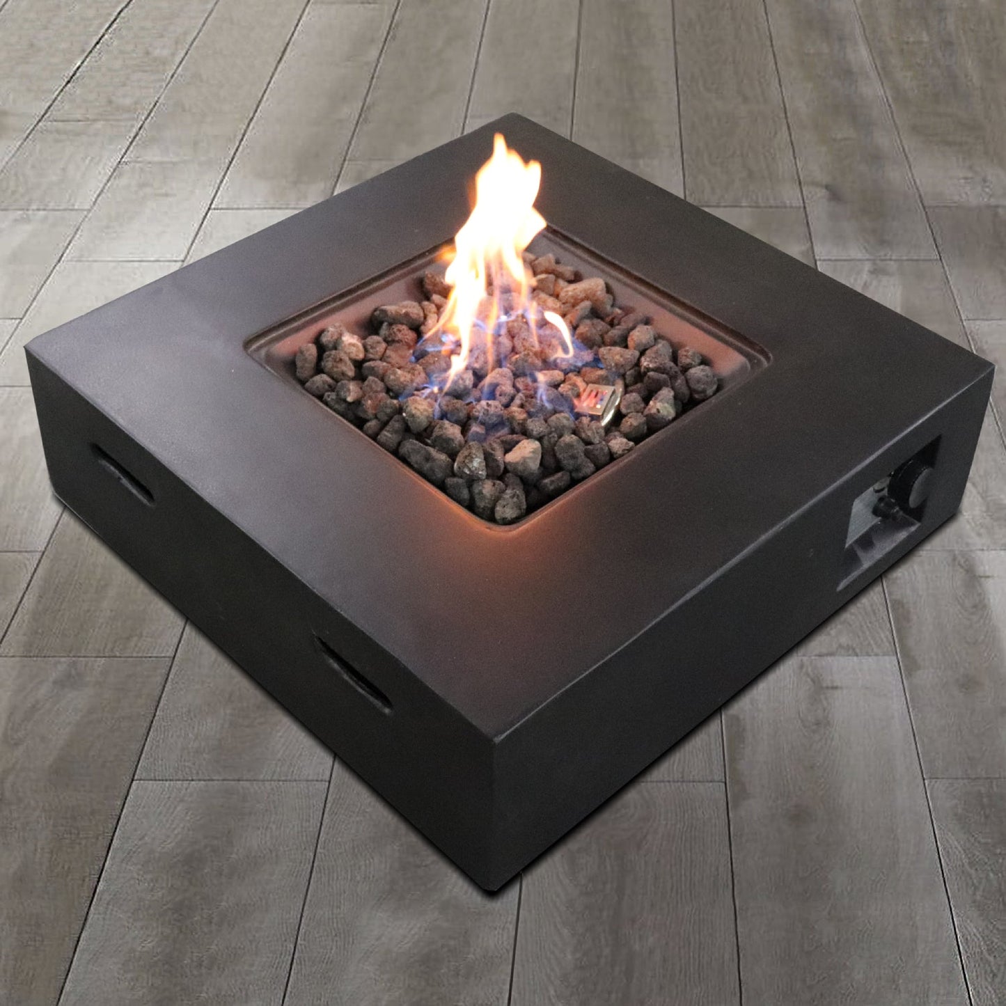 Fiber Reinforced Concrete Propane Gas Fire Pit Table