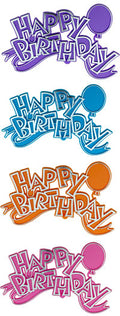 Plaque Ballon Joyeux Anniversaire Ass.
