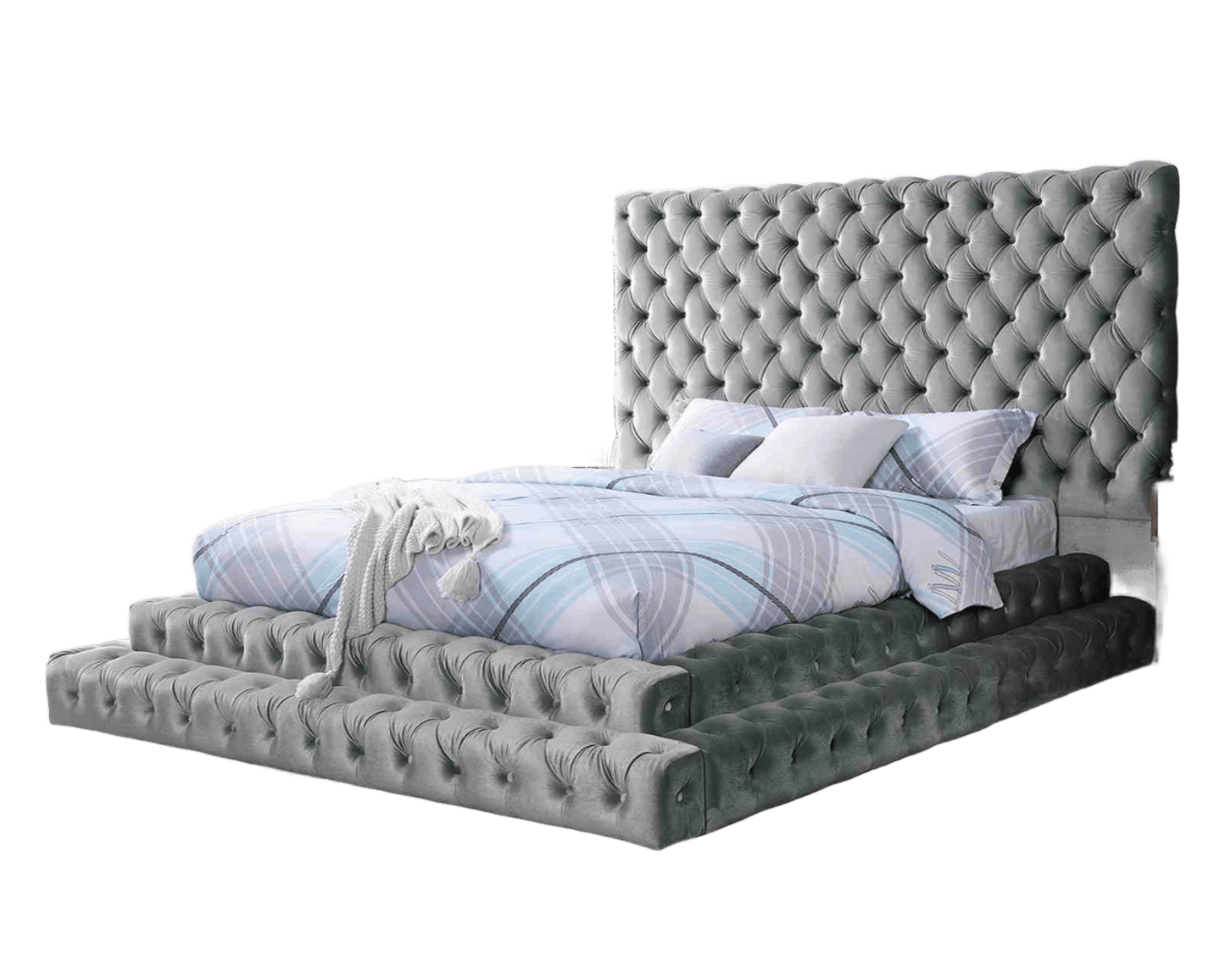 Contemporary Style Fully Upholstered Frame
