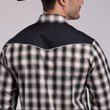 Western Black Plaid | Roper Mens