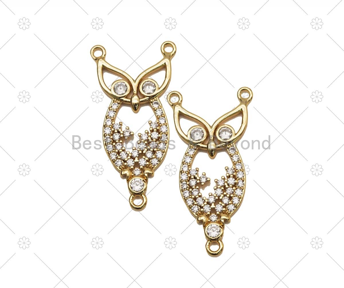 CZ  Night Owl Charm,  Sku#LK567