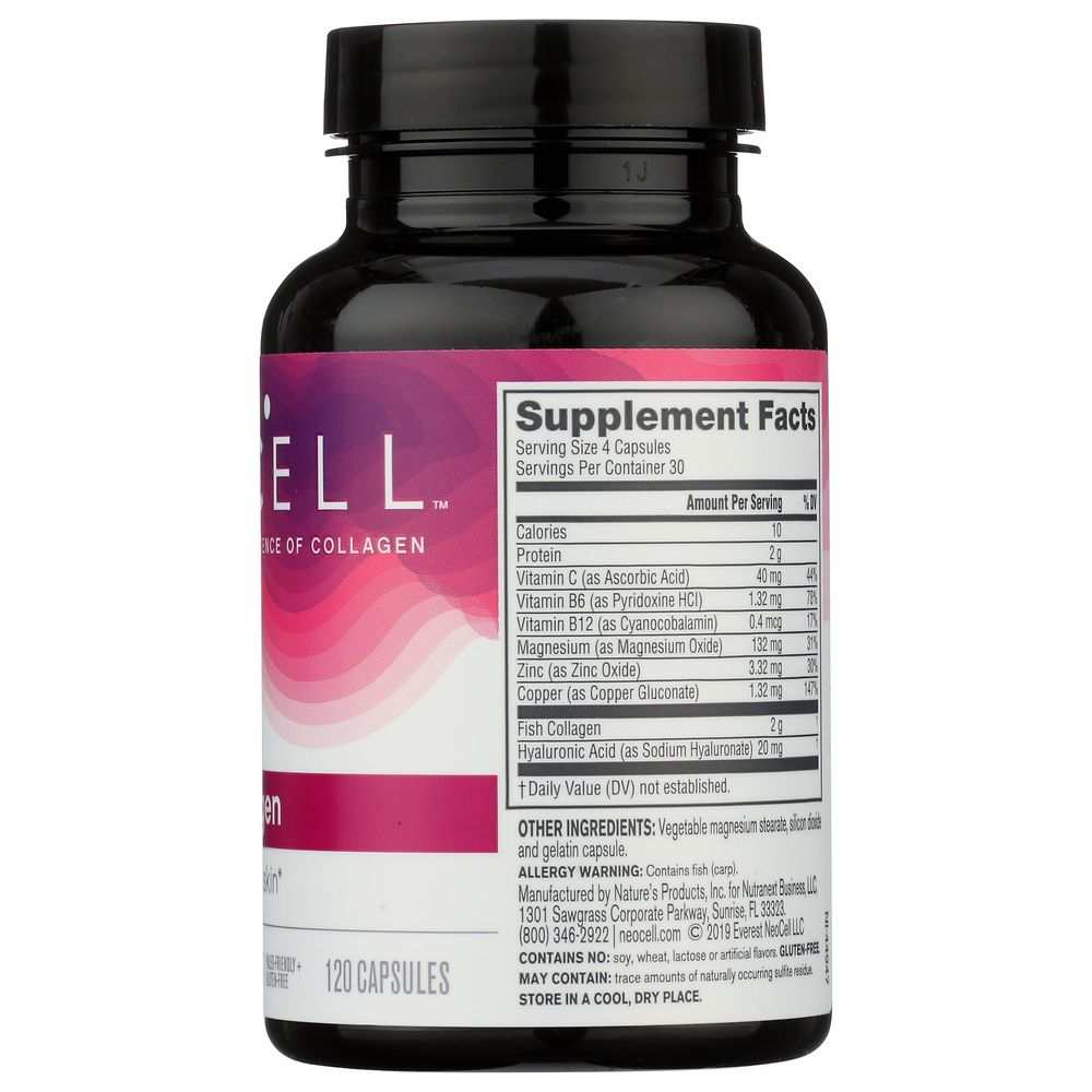 NEOCELL: Marine Collagen Plus HA, 120 Capsules
