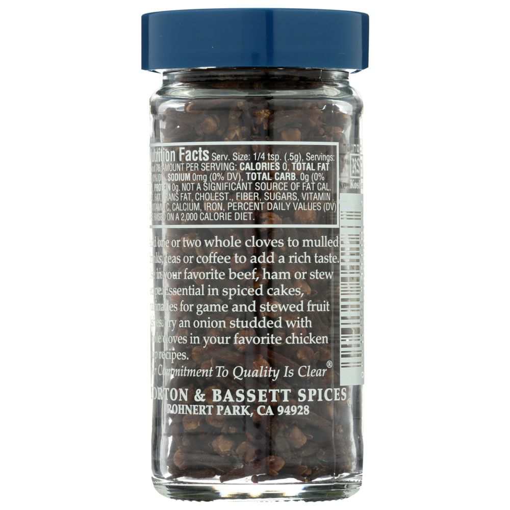 MORTON & BASSETT: Whole Cloves, 1.3 oz