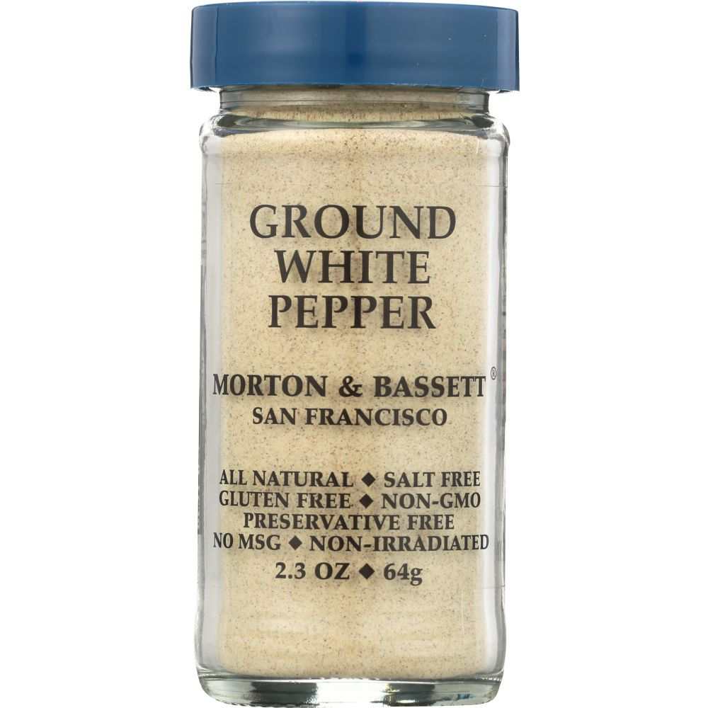 MORTON & BASSETT: Ground White Pepper, 2.3 oz