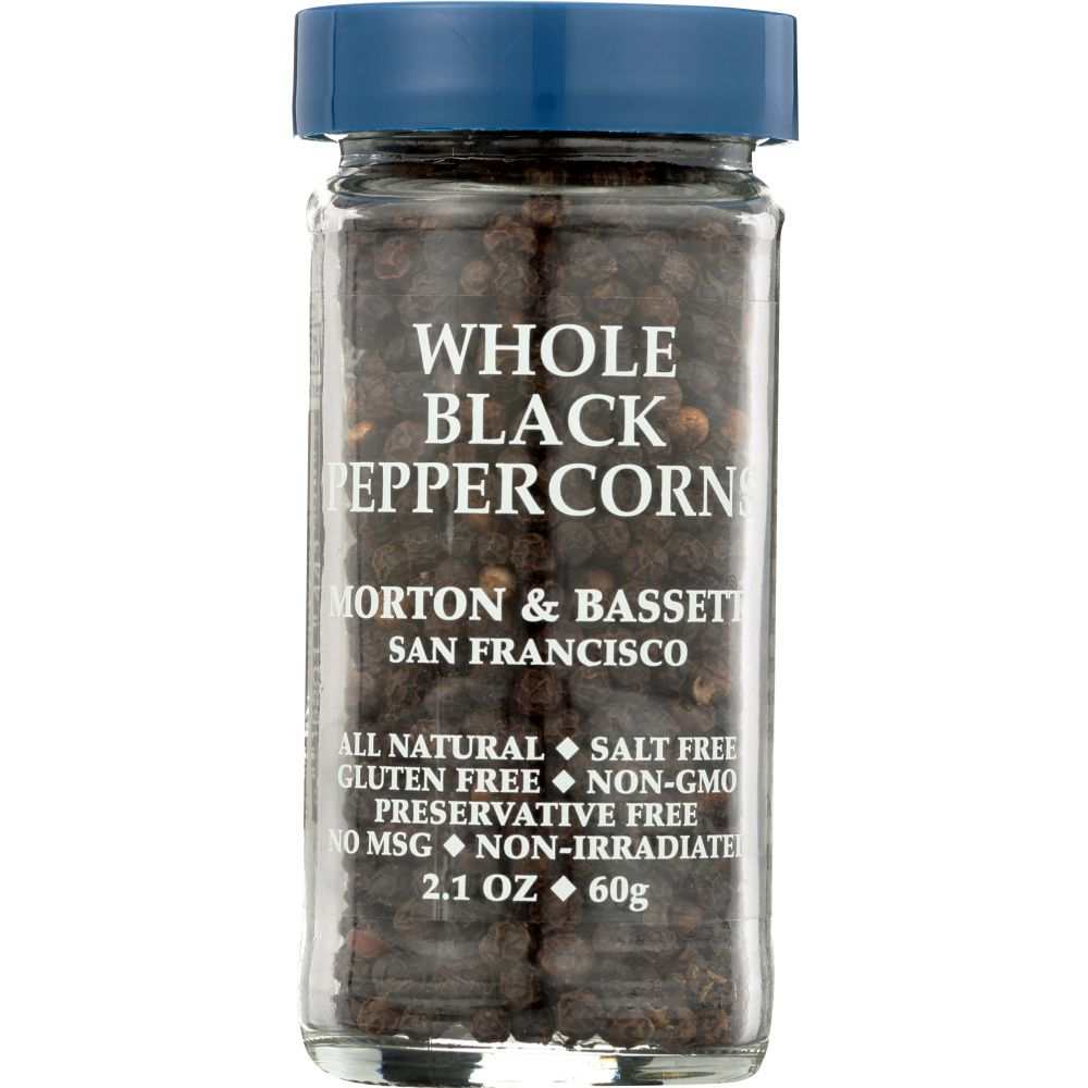 MORTON & BASSETT: Whole Black Peppercorns, 2.1 oz