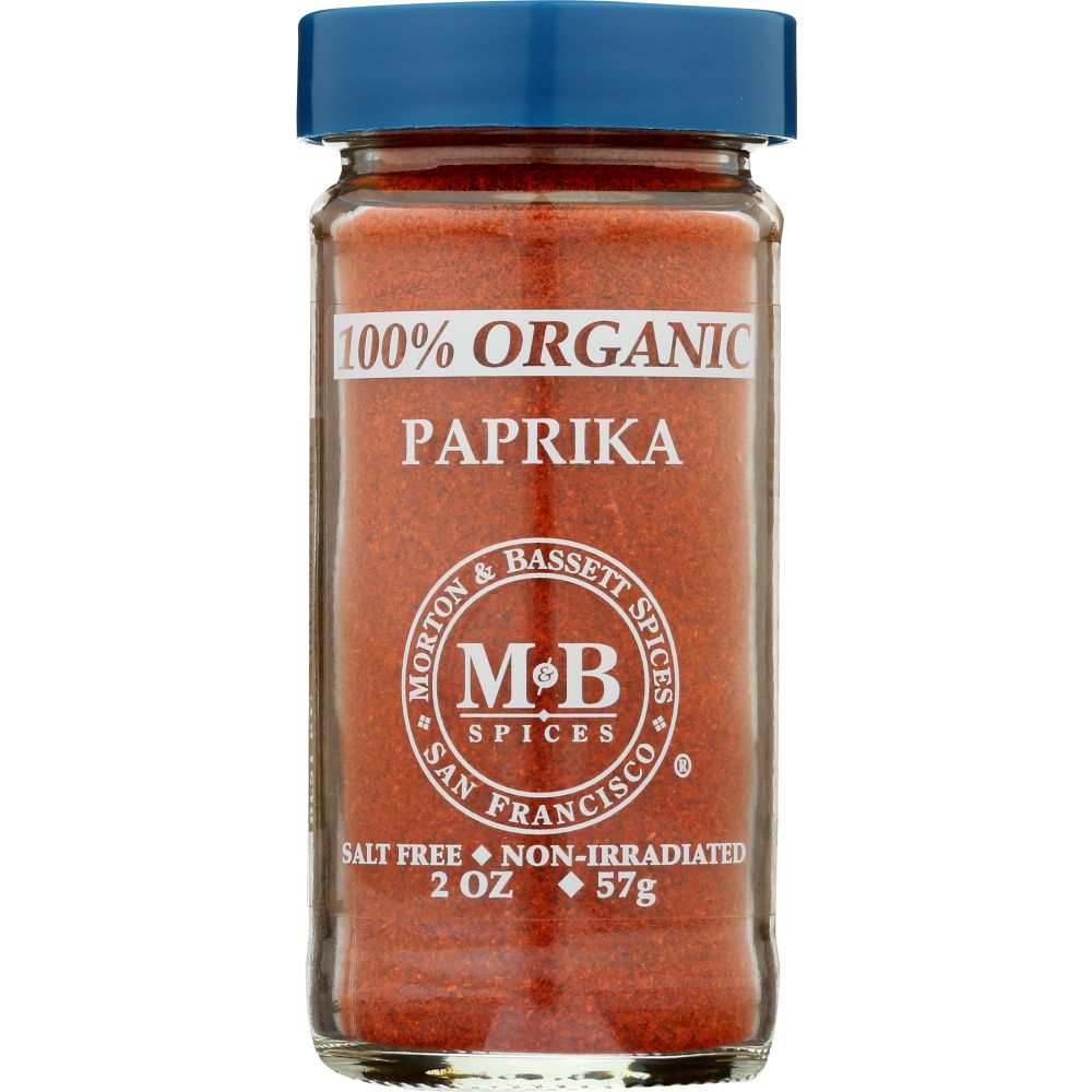 MORTON & BASSETT Organic Paprika - Rich | Aroma & Sweet Flavor, 2 oz
