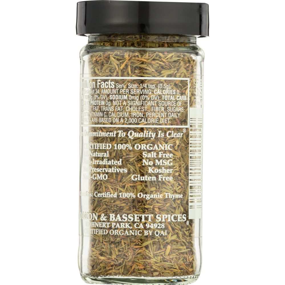 MORTON & BASSETT: Organic Thyme, .9 Oz