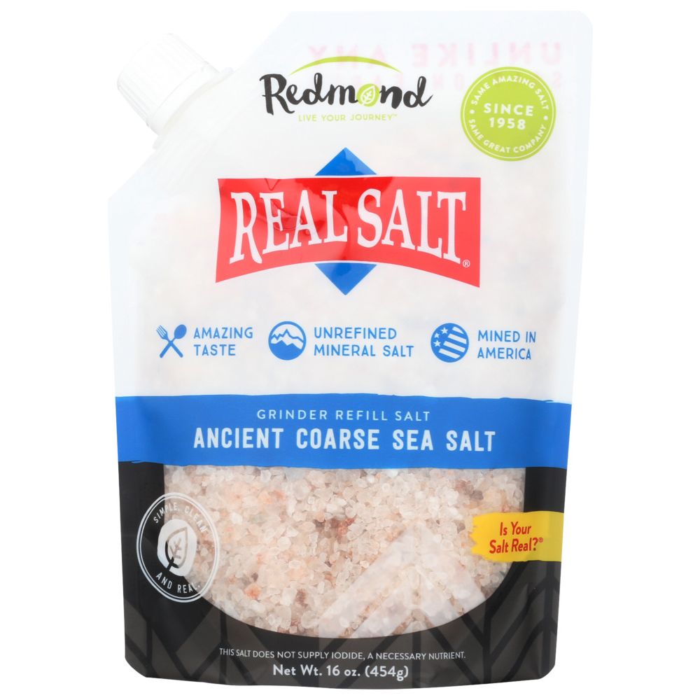 REDMOND: Real Salt Coarse Grind Pouch, 16 oz
