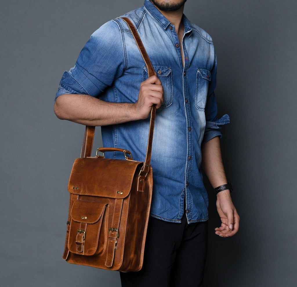 Sac bandoulière quotidien avec poche avant