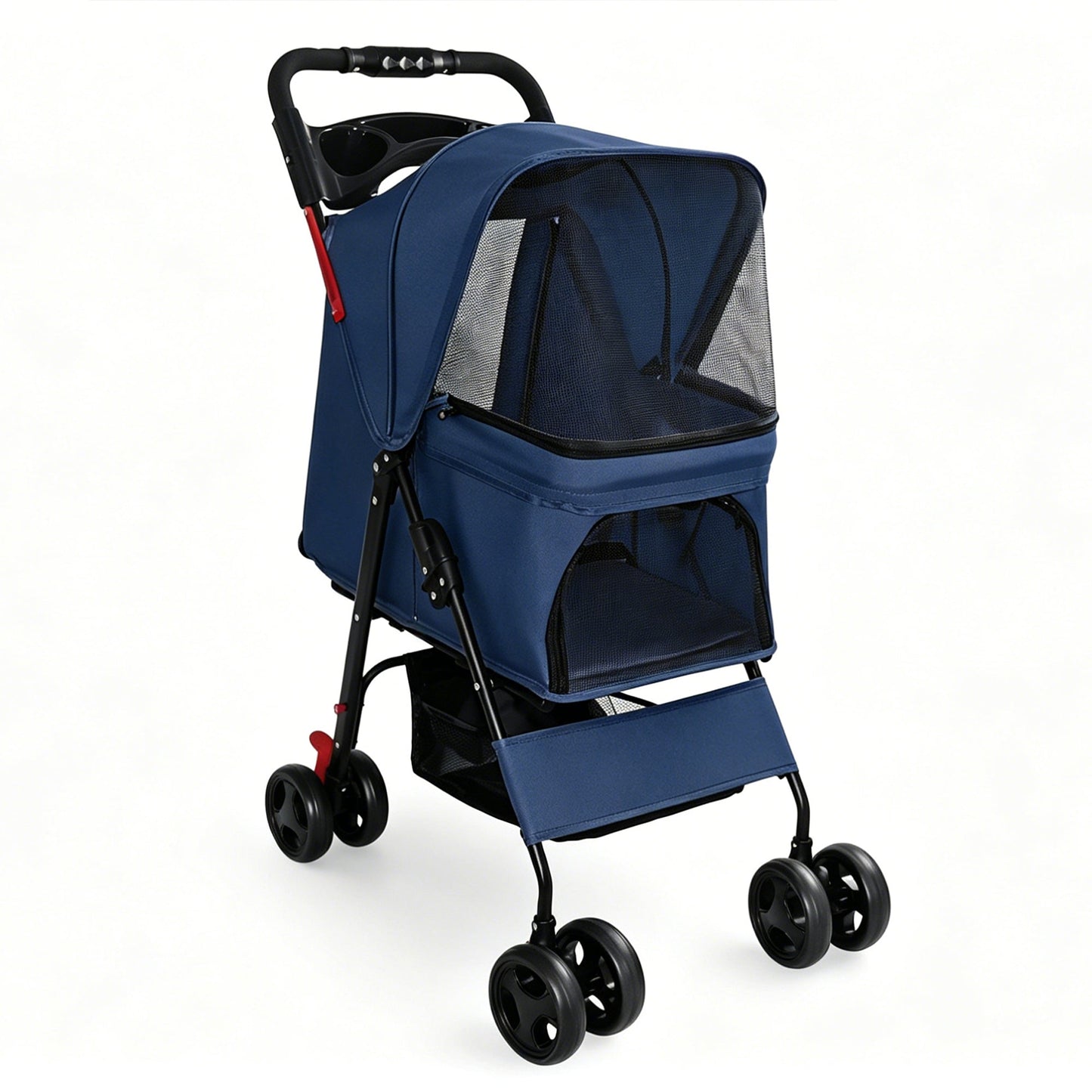Foldable Pet Stroller for Small Dogs and Cats