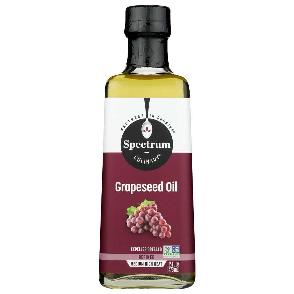 Spectrum NATURALS: Refined Grapeseed Oil -16oz All-Purpose Cooking Oil