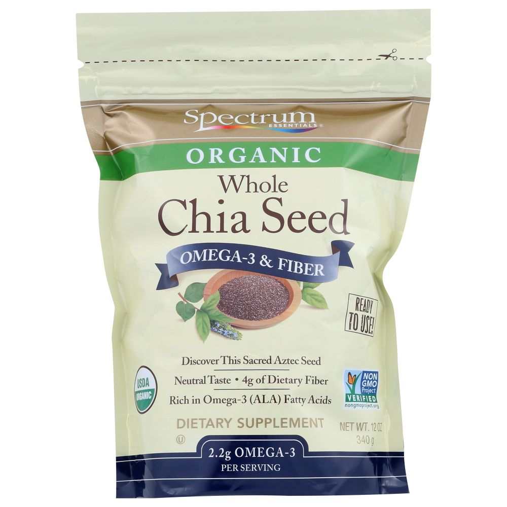 Spectrum Naturals: Chia Seed Omega-3 & Fiber, 12oz | Nutritional Power
