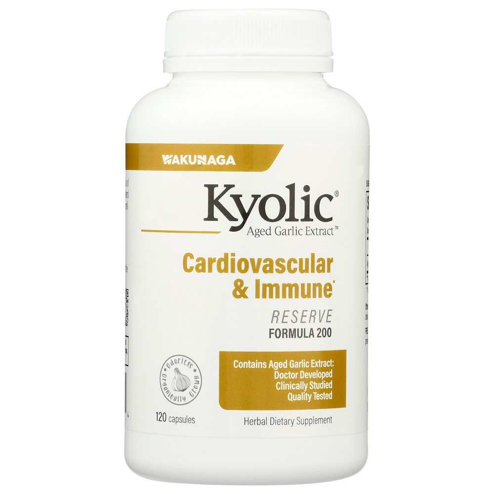 KYOLIC: Aged Garlic Extract Cardiovascular Reserve, 120 Capsules