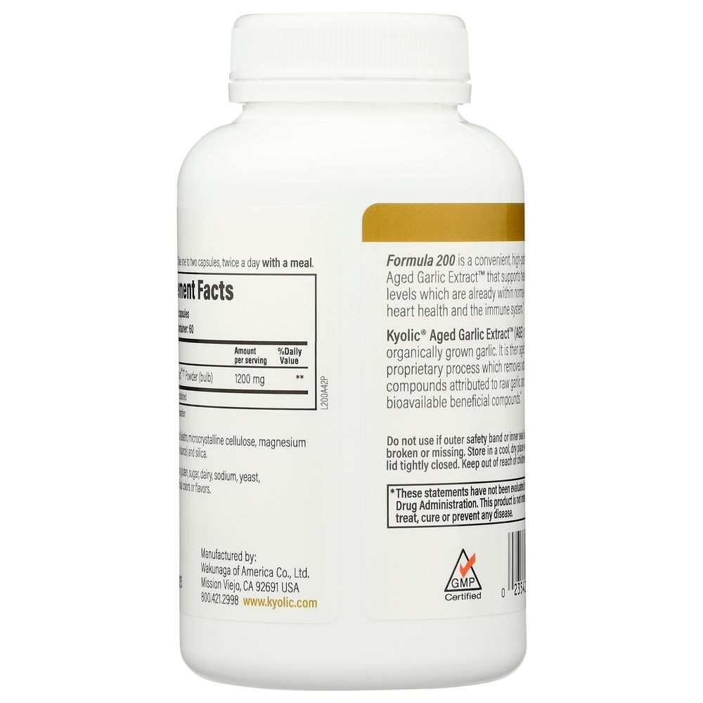 KYOLIC: Aged Garlic Extract Cardiovascular Reserve, 120 Capsules
