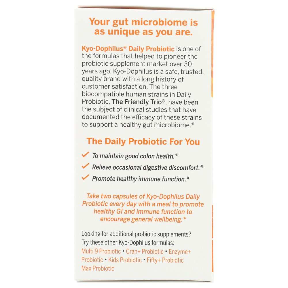 KYOLIC Kyo-Dophilus Probiotic 90 Capsules | Digestive & Immune Support