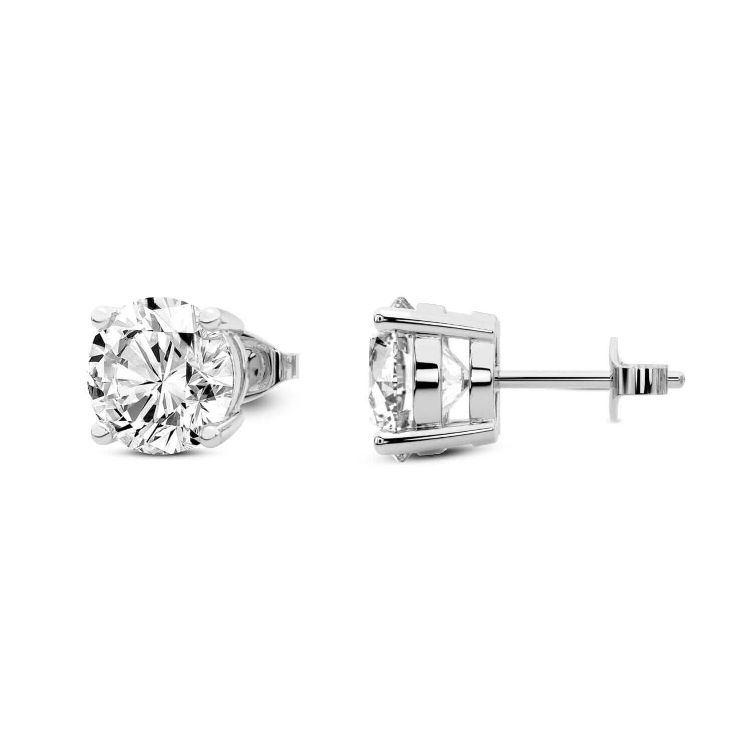 0.25 Ct T.W. 天然ダイヤモンド スタッド 14k ホワイトまたはイエローゴールド