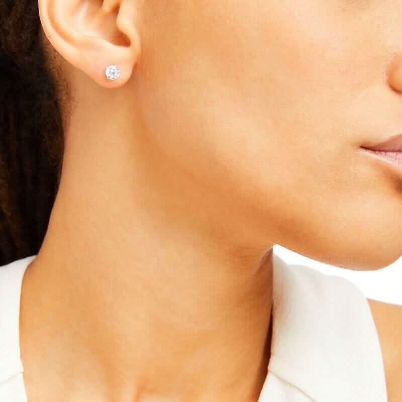 Clous d'oreilles en diamant naturel 0,25 carat (poids total) en or blanc ou jaune 14 carats