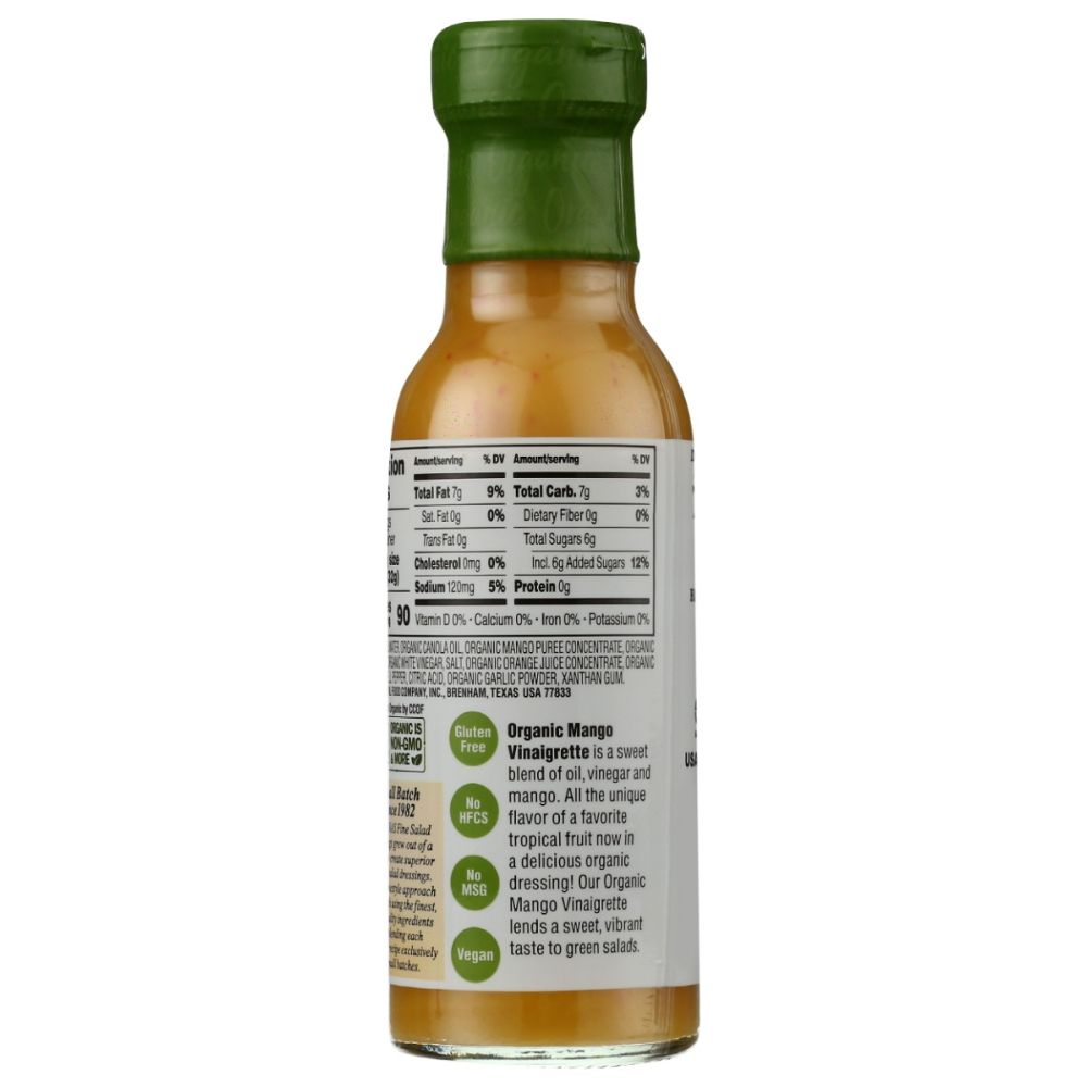 BRIANNAS: Organic Mango Vinaigrette Dressing, 10 oz