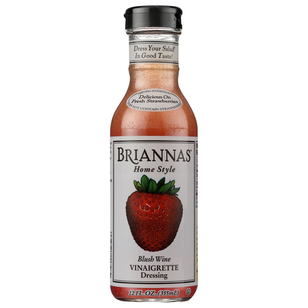 BRIANNAS: Home Style Dressing Blush Wine Vinaigrette, 12 oz