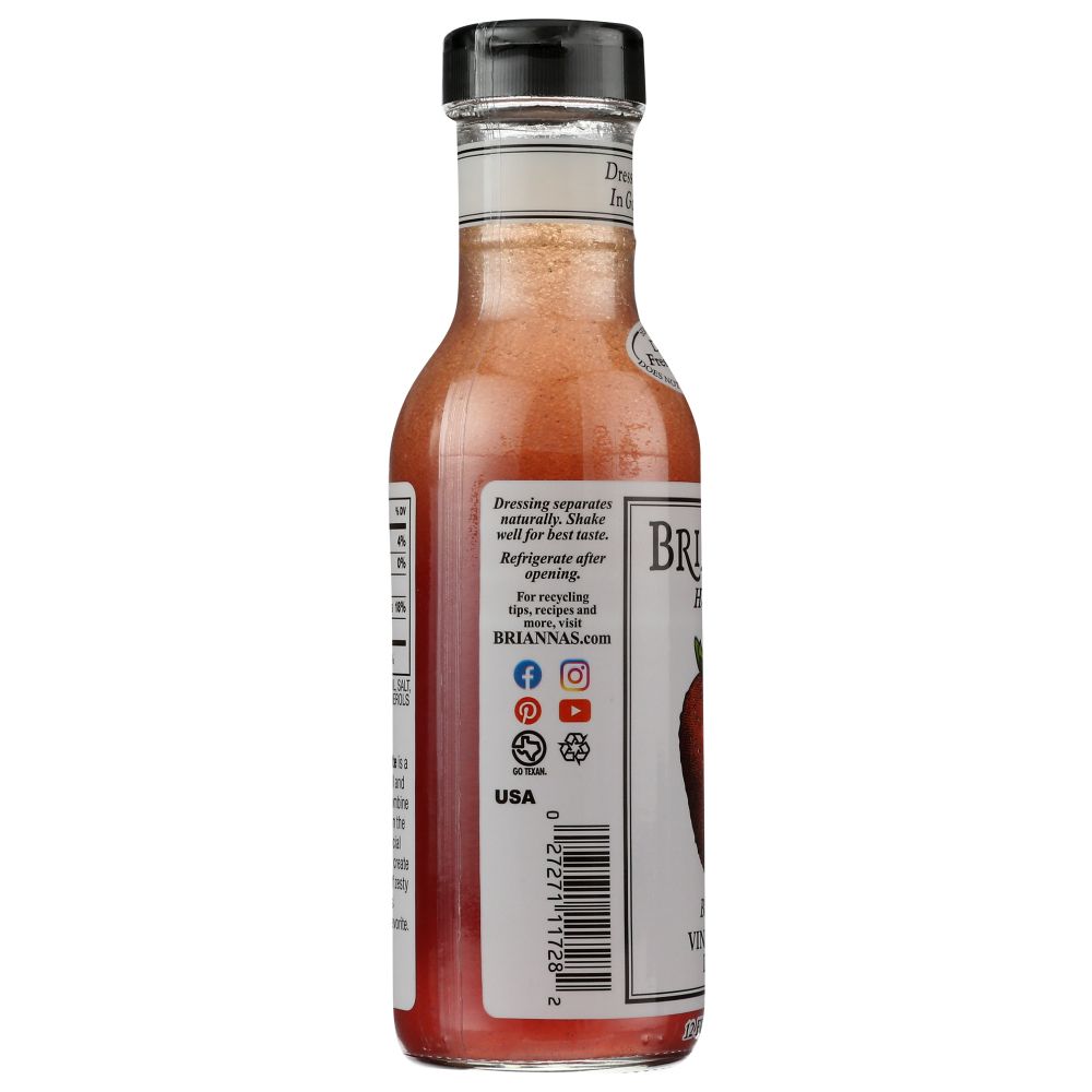 BRIANNAS: Home Style Dressing Blush Wine Vinaigrette, 12 oz