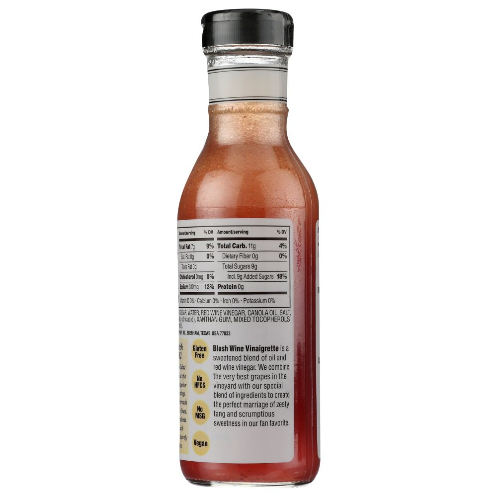BRIANNAS: Home Style Dressing Blush Wine Vinaigrette, 12 oz