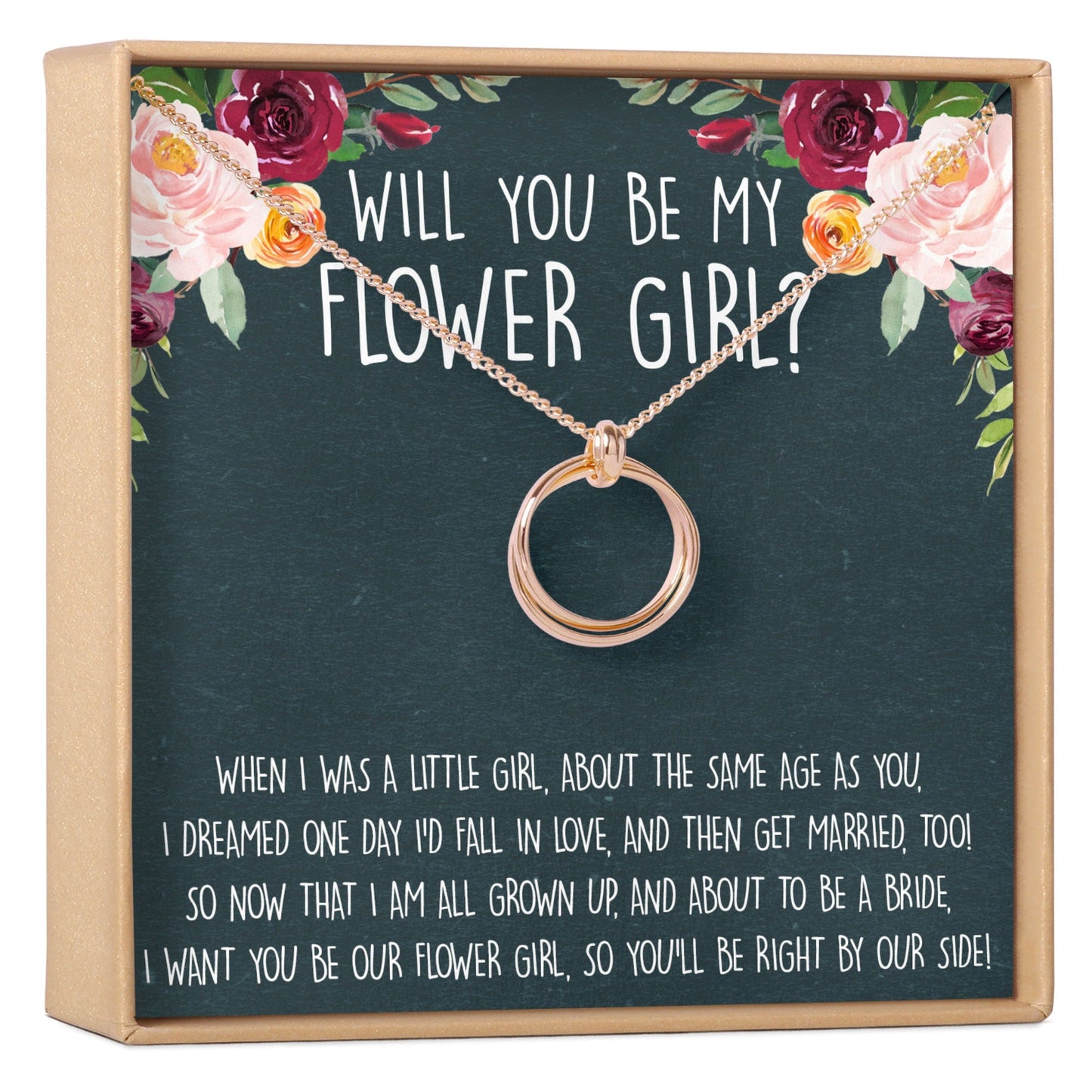 Flower Girl Necklace, Multiple Styles