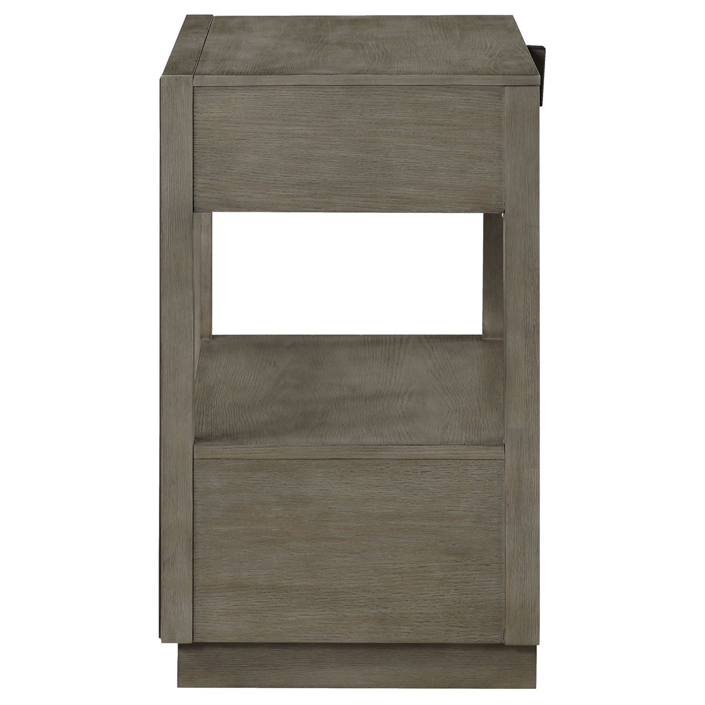 Durango 2-drawer Nightstand Bedside Table Taupe Oak