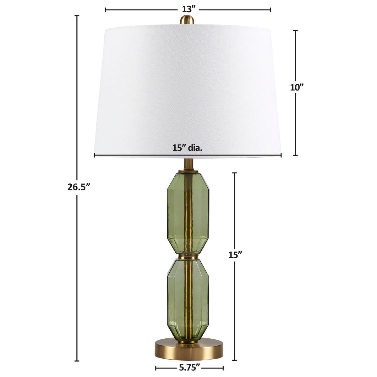 Faceted Glass Lighting Lamp
