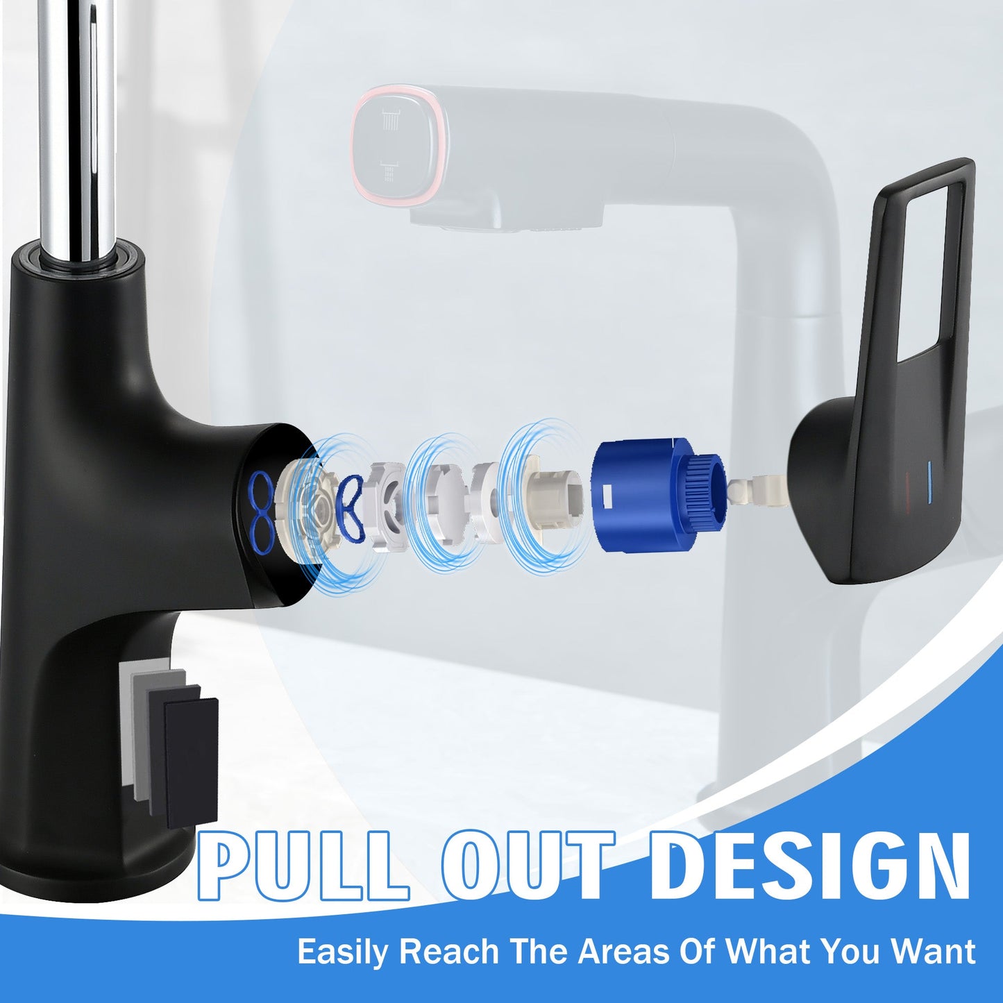 Matte Black Bathroom Sink Faucet