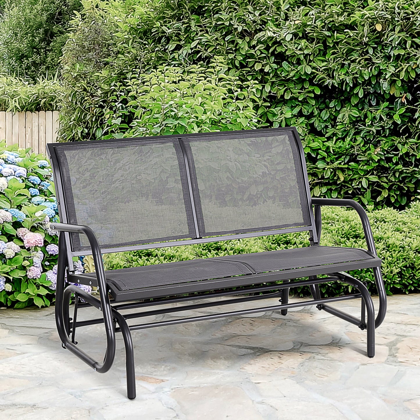 Outsunny 2-Person Outdoor Glider Bench