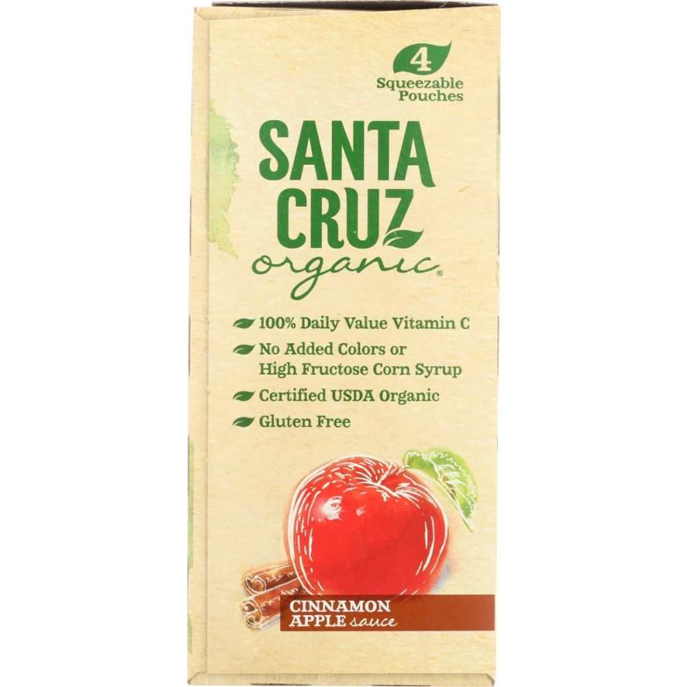 SANTA CRUZ: Cinnamon Apple Sauce Pouches, 12.8 oz