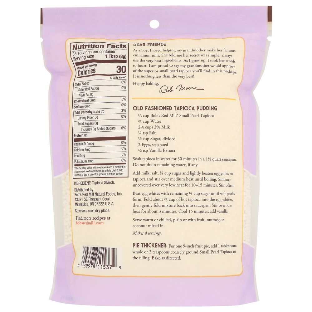 BOB'S RED MILL: Small Pearl Tapioca, 24 oz