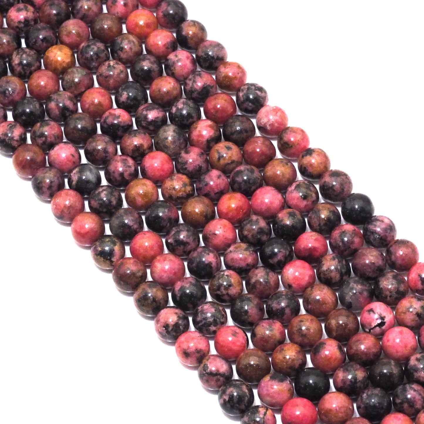 Genuine Brazil Rhodochrosite Round Smooth Beads, 6mm/8mm/10mm