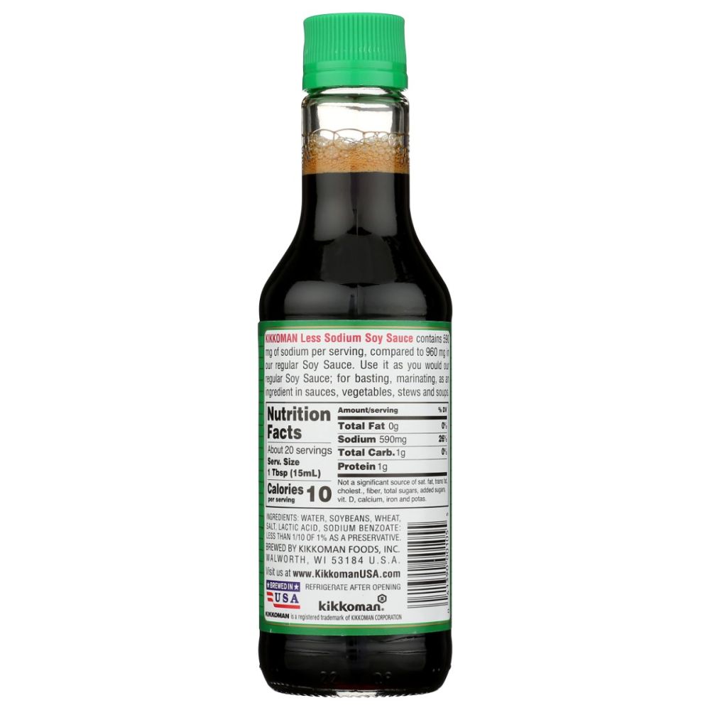KIKKOMAN: Less Sodium Soy Sauce, 10 oz