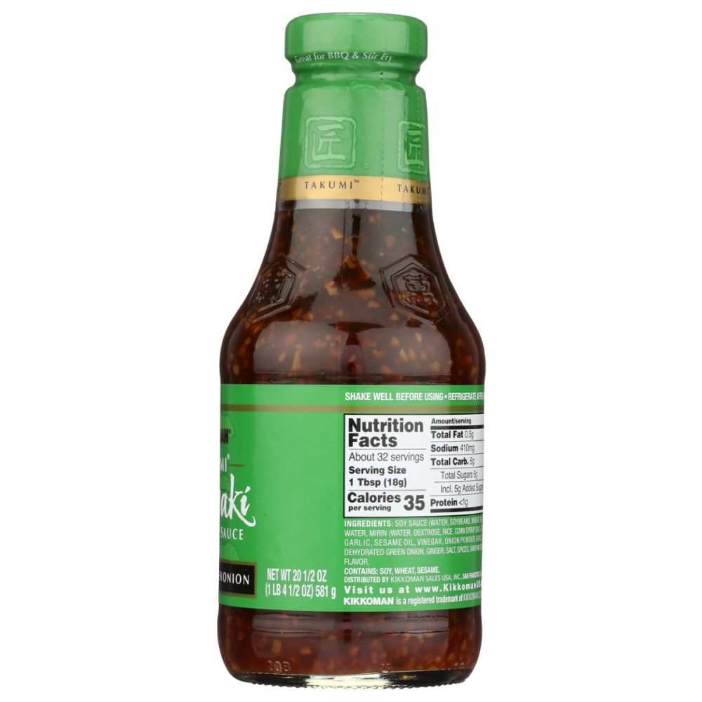 KIKKOMAN: Teriyaki Sauce Garlic & Green Onion, 20.5 oz