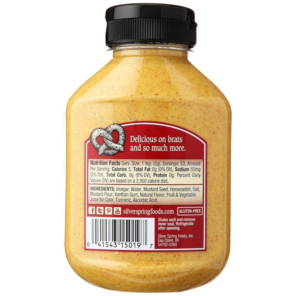 SILVER SPRING: Beer 'n Brat Mustard, 9.5 Oz