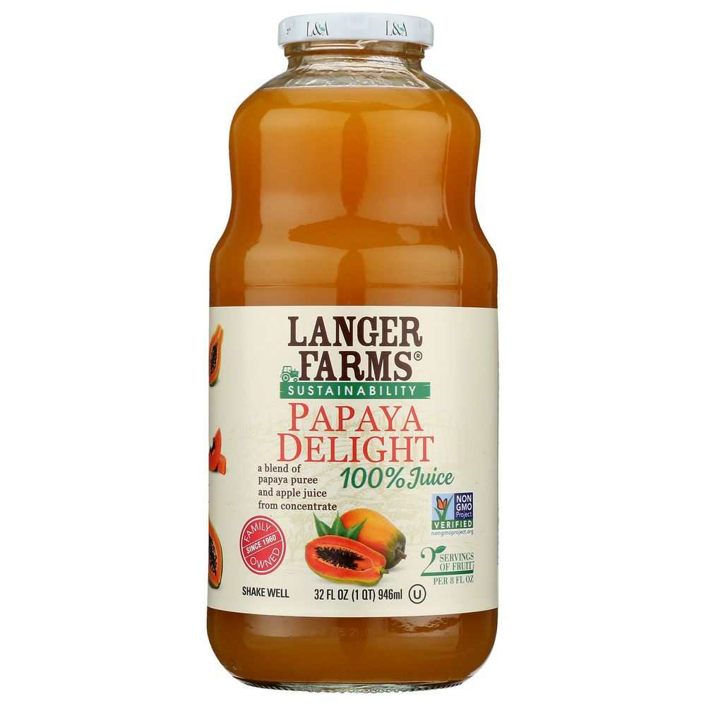 L & A JUICE: Papaya Delight, 32 oz