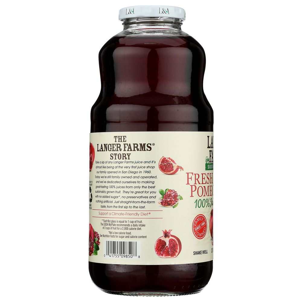 L & A JUICE: All Pomegranate, 32 oz