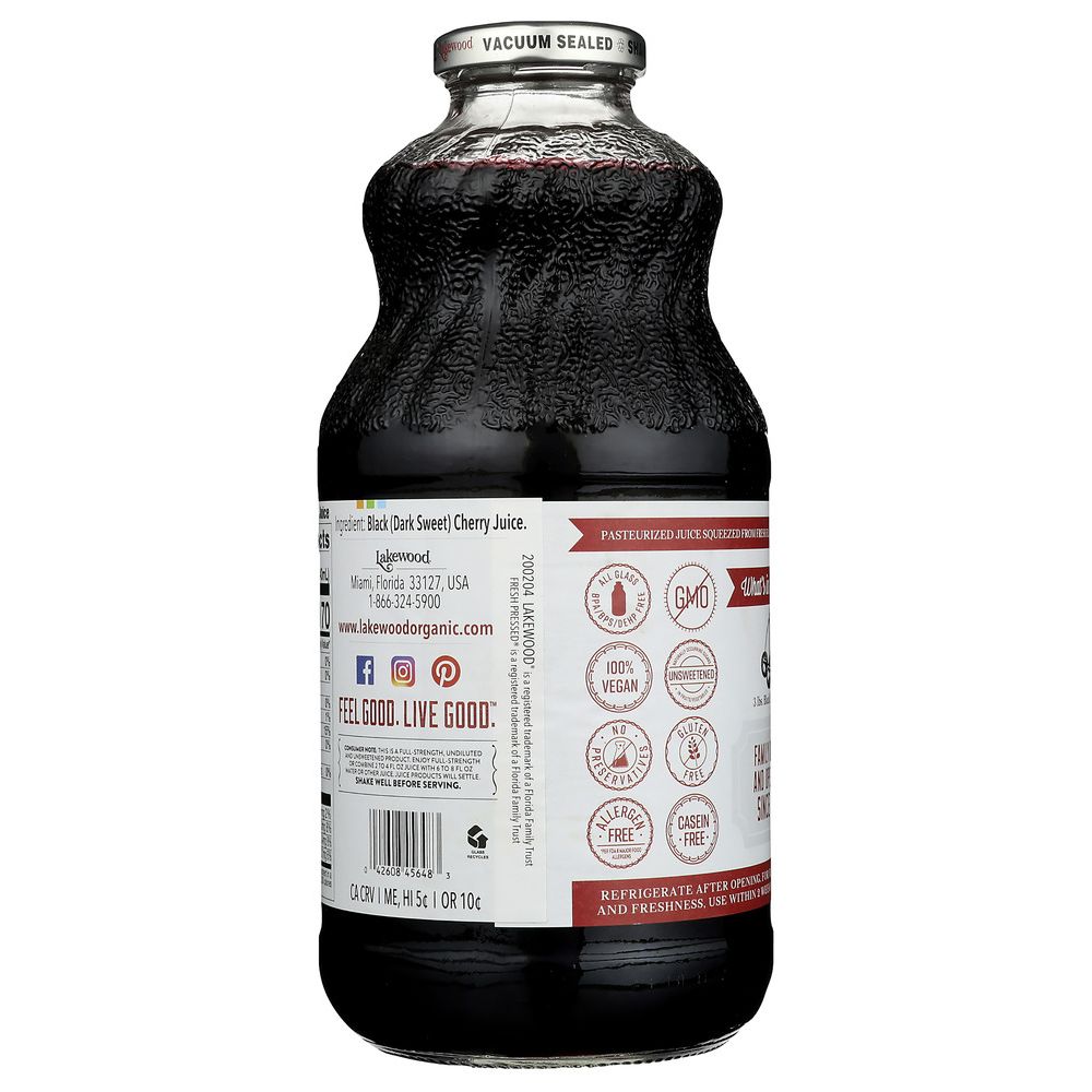 LAKEWOOD: Juice Premium Pure Black Cherry, 32 oz