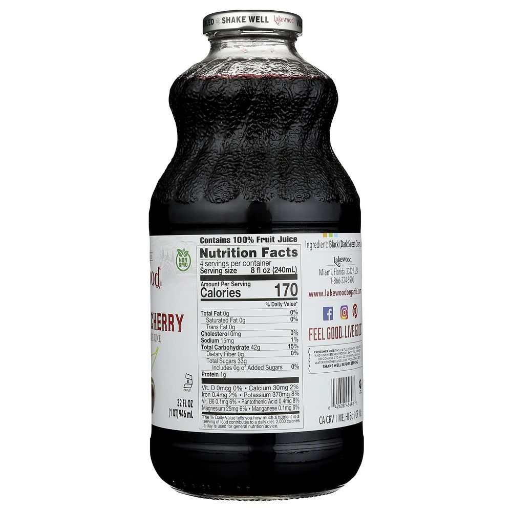 LAKEWOOD: Juice Premium Pure Black Cherry, 32 oz