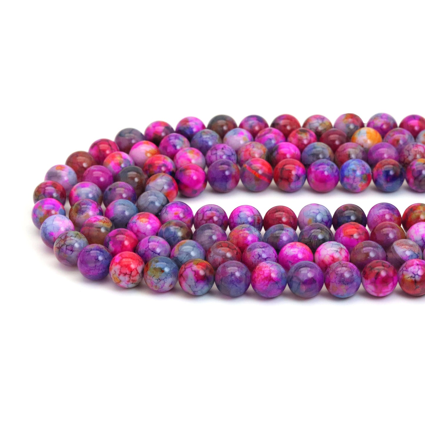 12mm Galaxy Agate Round Smooth Beads, Sku#U1889