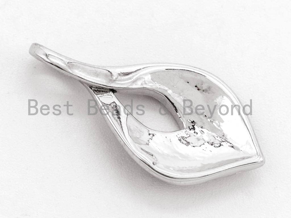 CZ  Micro Pave Abalone Teardrop Pendant, Abalone Cubic Zirconia Charm/Pendant Gold Silver plated, Jewelry Findings,12x24mm, sku#Z42