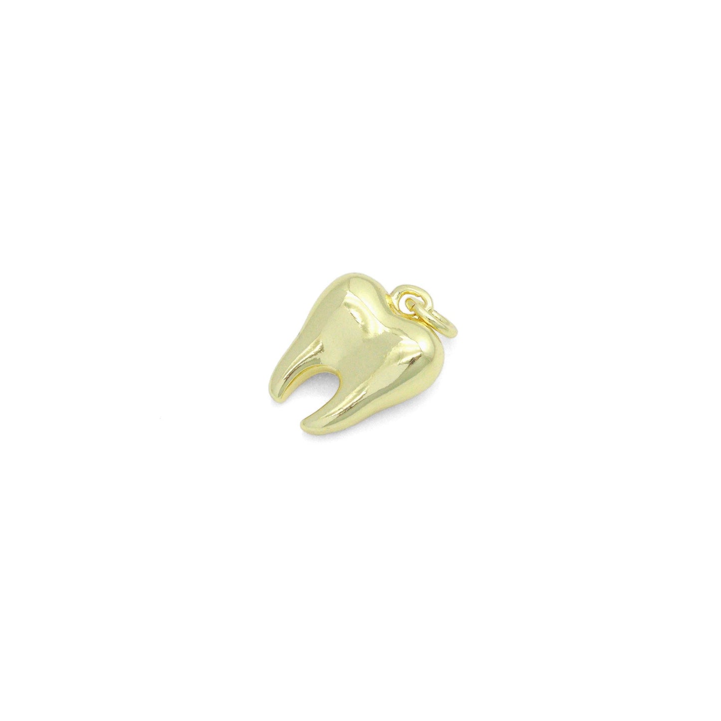 Slippy Gold Tooth Teeth Shape Charm Pendant,Sku#LD718
