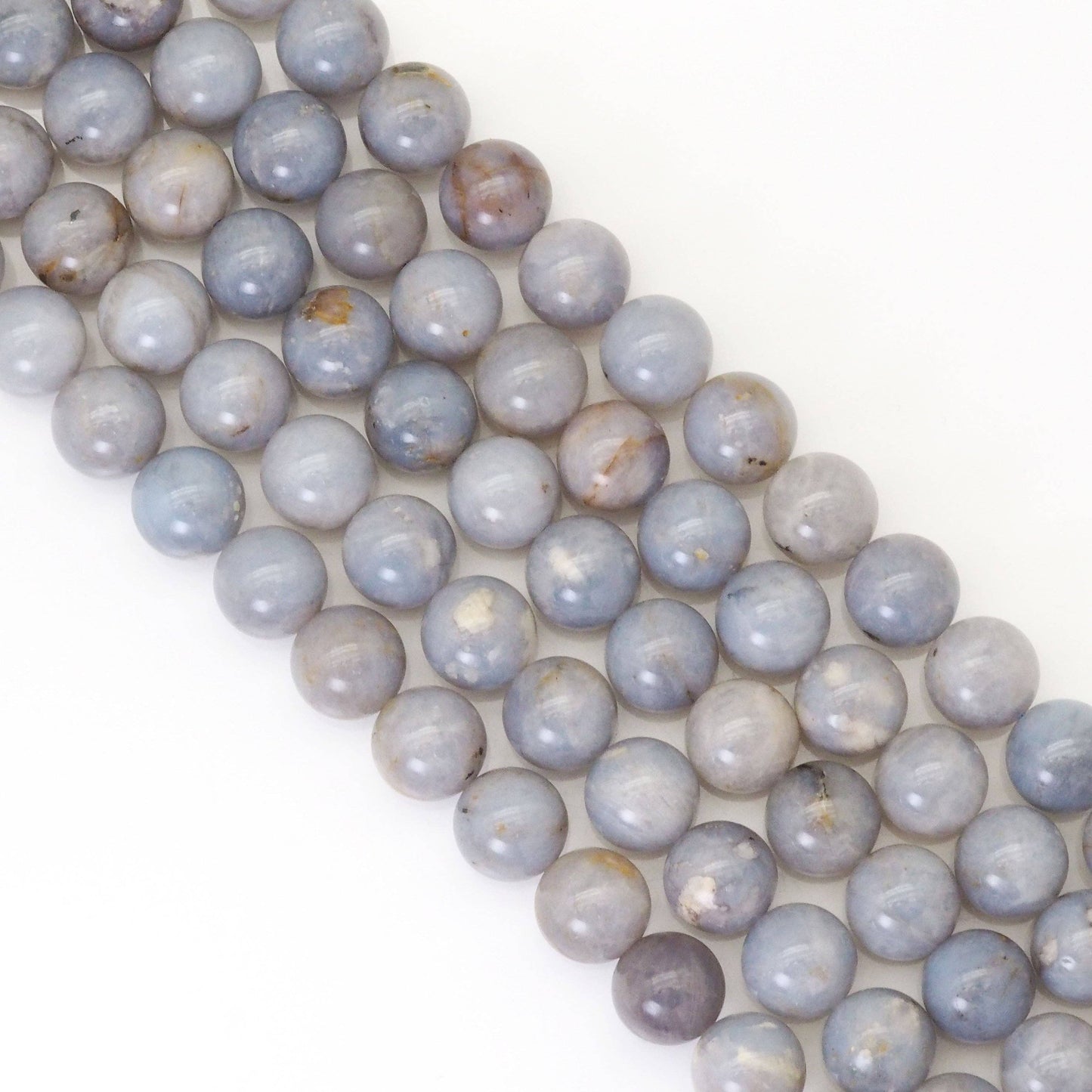 Genuine Blue Opal Round Smooth, 6mm/8mm/10mm, Sku#U1636