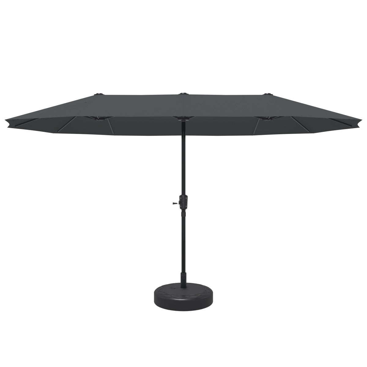 Ainfox 13ft Patio Umbrella Outdoor Two Layers With Umbrella Base
