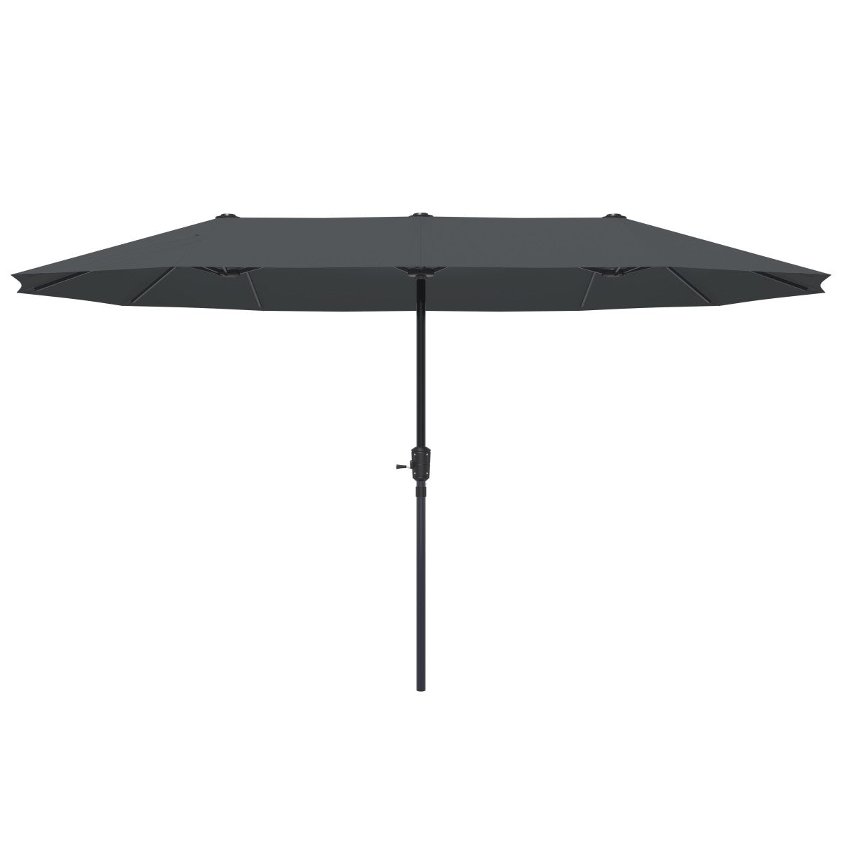 Ainfox 13ft Large Patio Umbrella, Outdoor Double-Sided Rectangle Market Heavy Duty Umbrellas without Base