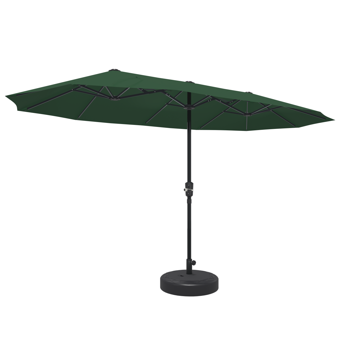 Ainfox 13ft Patio Umbrella Outdoor Two Layers With Umbrella Base