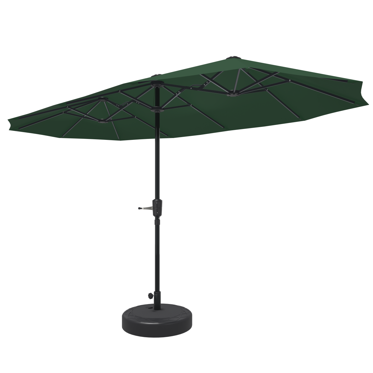 Ainfox 13ft Patio Umbrella Outdoor Two Layers With Umbrella Base